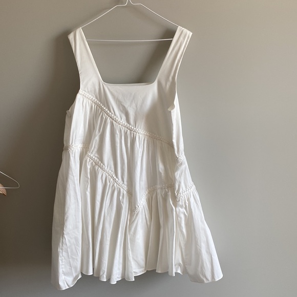 Aje Casabianca Braided Mini Dress Sz US 10 NWT Ivory White - Picture 3 of 6